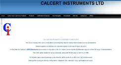 Desktop Screenshot of calcertinstruments.co.uk