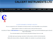 Tablet Screenshot of calcertinstruments.co.uk